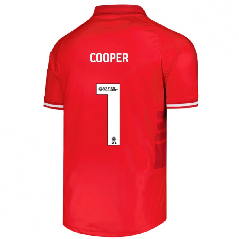 Danxen Dames Murphy Cooper #1 Rood Wit Thuisshirt Thuistenue 2025/26 T-Shirt