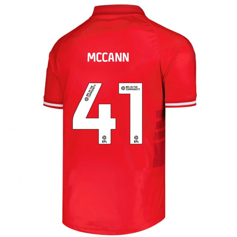 Danxen Dames Bayley Mccann #41 Rood Wit Thuisshirt Thuistenue 2025/26 T-Shirt
