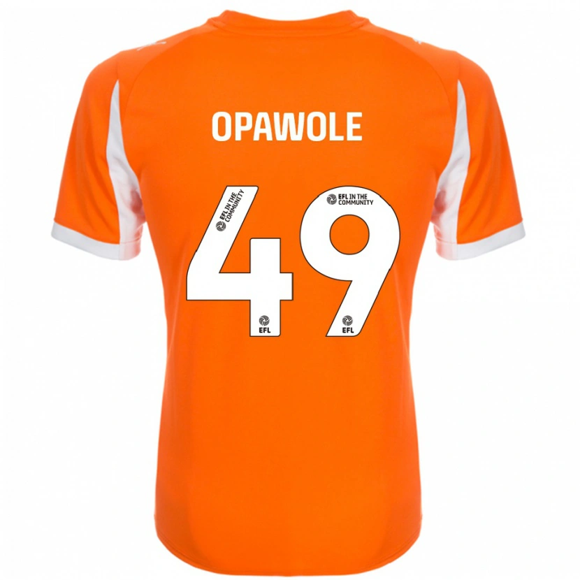 Danxen Dames Johnson Opawole #49 Oranje Wit Thuisshirt Thuistenue 2025/26 T-Shirt