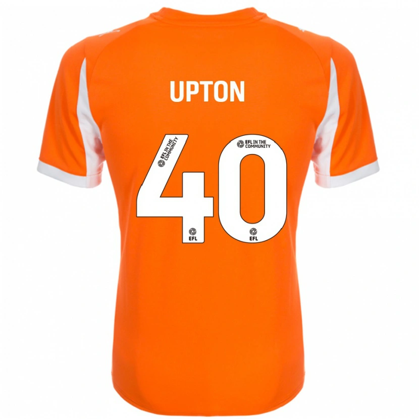 Danxen Dames Theo Upton #40 Oranje Wit Thuisshirt Thuistenue 2025/26 T-Shirt