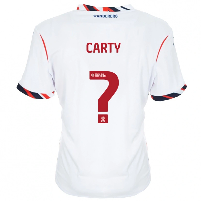 Danxen Dames Conor Carty #0 Wit Rood Thuisshirt Thuistenue 2025/26 T-Shirt
