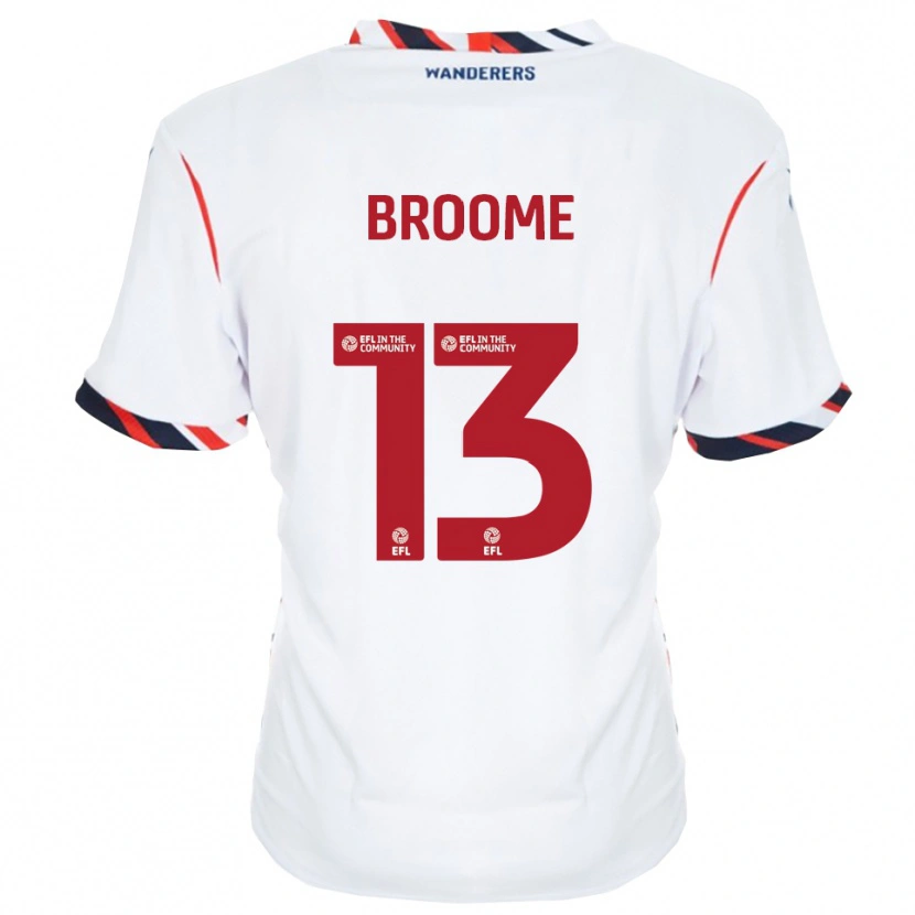 Danxen Dames Nathan Broome #13 Wit Rood Thuisshirt Thuistenue 2025/26 T-Shirt