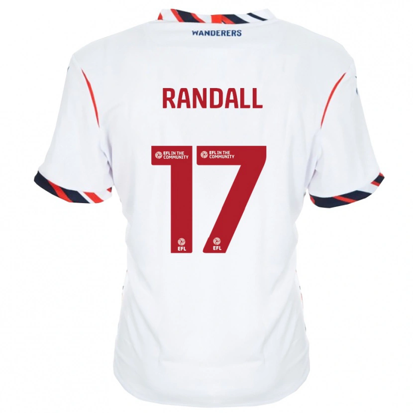 Danxen Dames Joel Randall #17 Wit Rood Thuisshirt Thuistenue 2025/26 T-Shirt