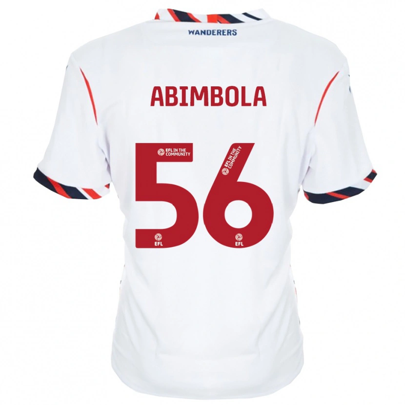 Danxen Dames David Abimbola #56 Wit Rood Thuisshirt Thuistenue 2025/26 T-Shirt