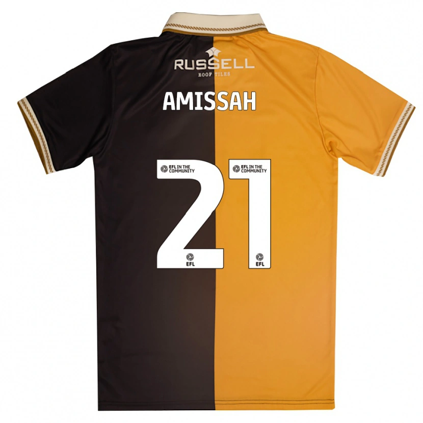 Danxen Dames Jordan Amissah #21 Geel Zwart Thuisshirt Thuistenue 2025/26 T-Shirt
