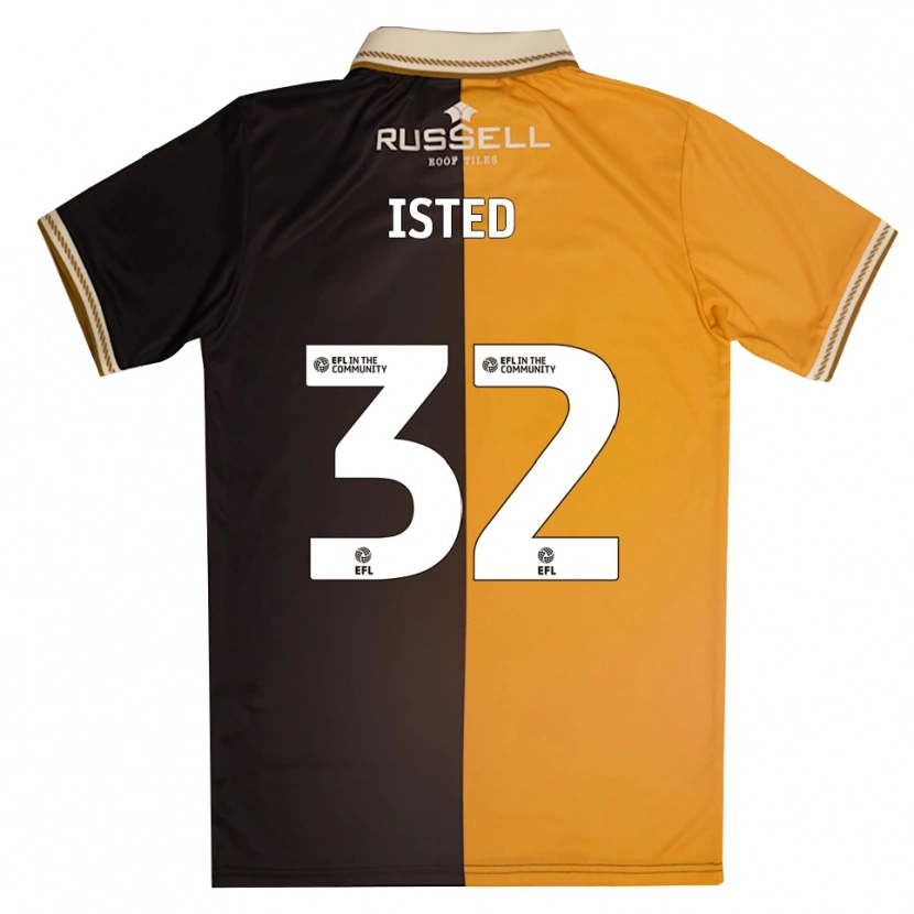 Danxen Dames Harry Isted #32 Geel Zwart Thuisshirt Thuistenue 2025/26 T-Shirt
