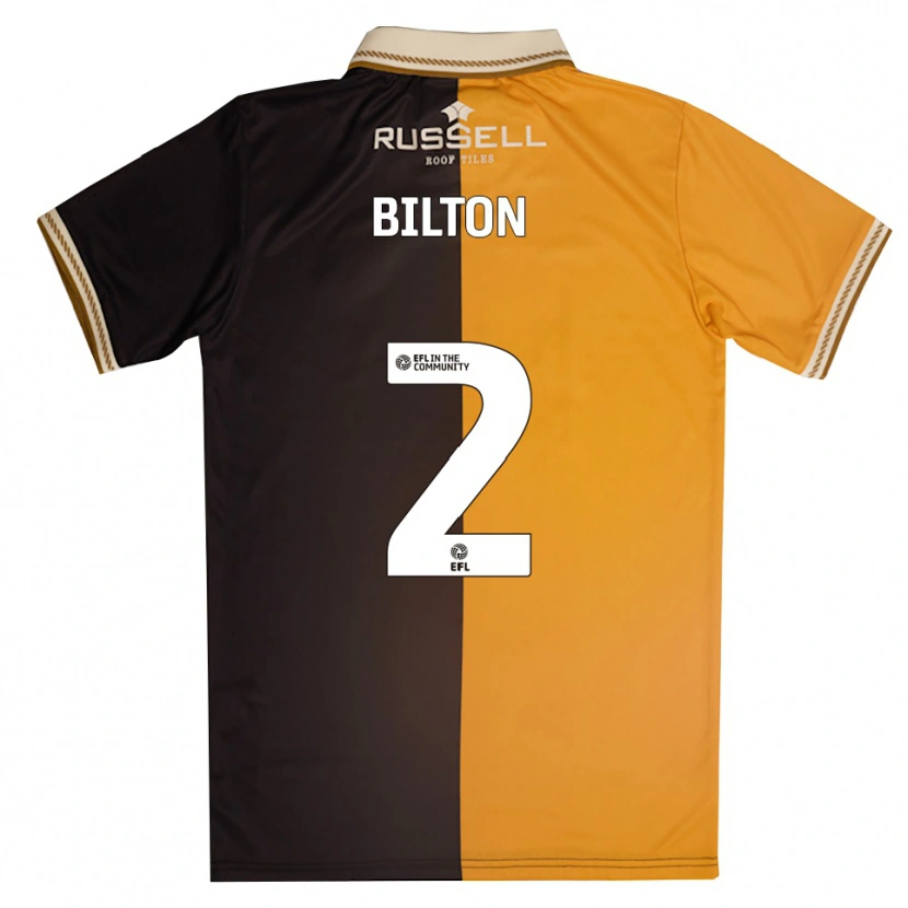Danxen Dames Kye Bilton #2 Geel Zwart Thuisshirt Thuistenue 2025/26 T-Shirt