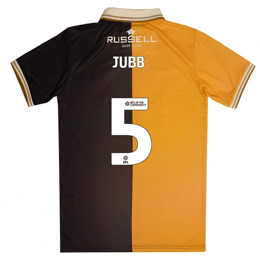 Danxen Dames Katie Jubb #5 Geel Zwart Thuisshirt Thuistenue 2025/26 T-Shirt