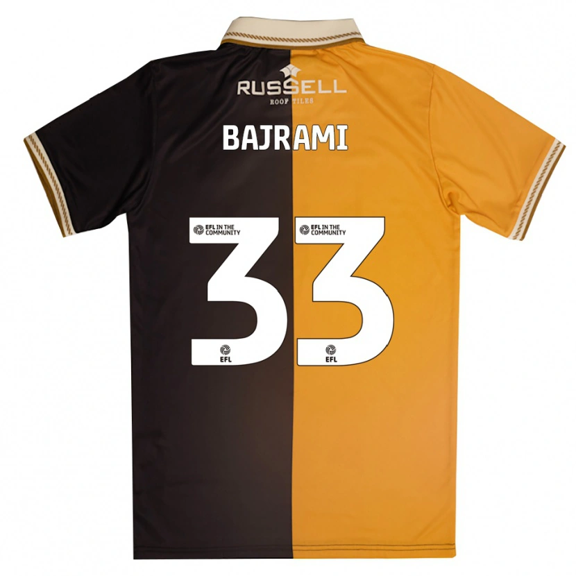 Danxen Dames Geraldo Bajrami #33 Geel Zwart Thuisshirt Thuistenue 2025/26 T-Shirt