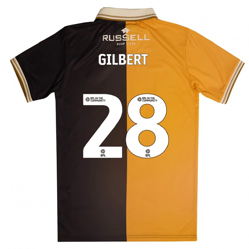 Danxen Dames Cameron Gilbert #28 Geel Zwart Thuisshirt Thuistenue 2025/26 T-Shirt