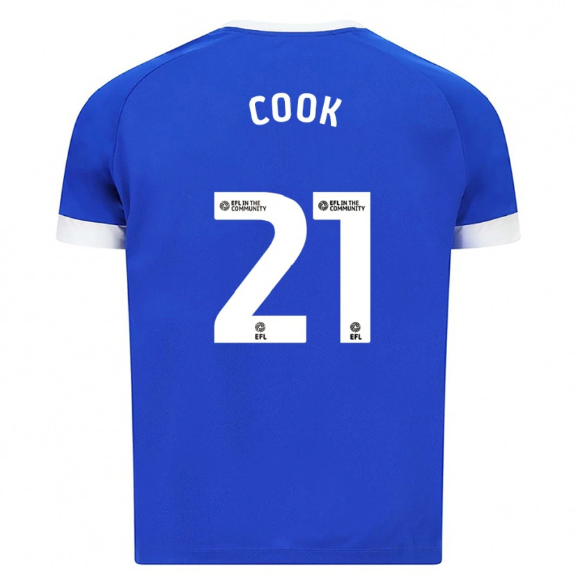 Danxen Dames Mikayla Cook #21 Blauw Wit Thuisshirt Thuistenue 2025/26 T-Shirt