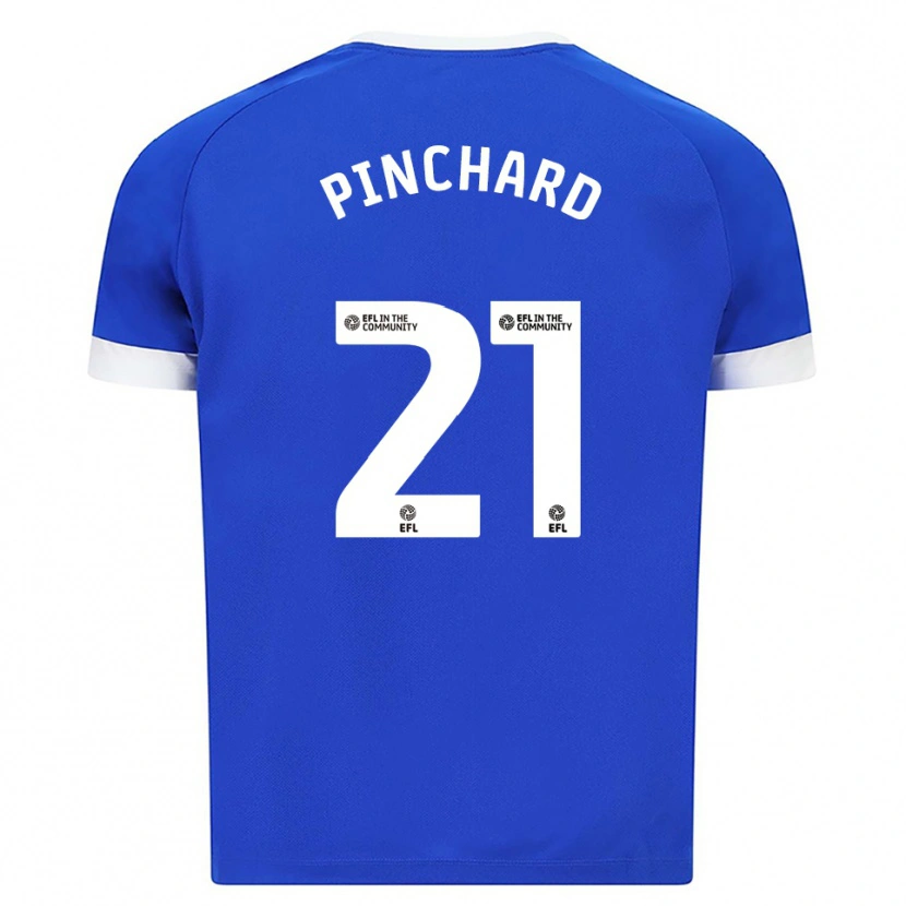 Danxen Dames Cerys Pinchard #21 Blauw Wit Thuisshirt Thuistenue 2025/26 T-Shirt