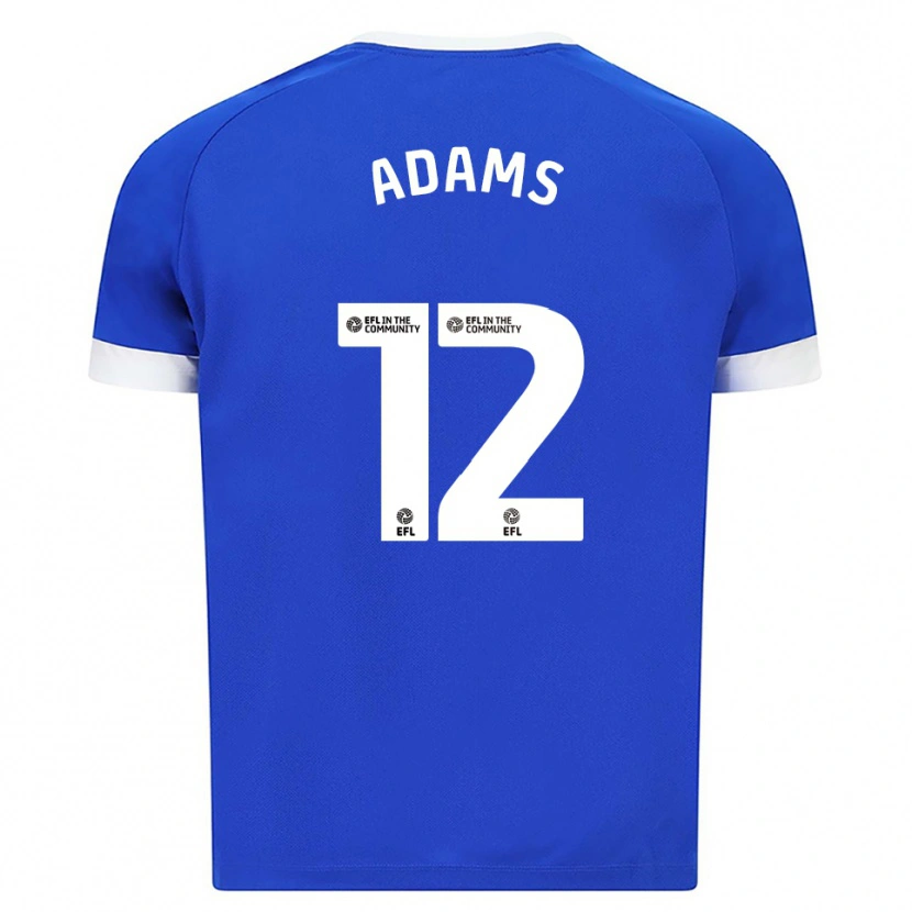 Danxen Dames Kelly Adams #12 Blauw Wit Thuisshirt Thuistenue 2025/26 T-Shirt