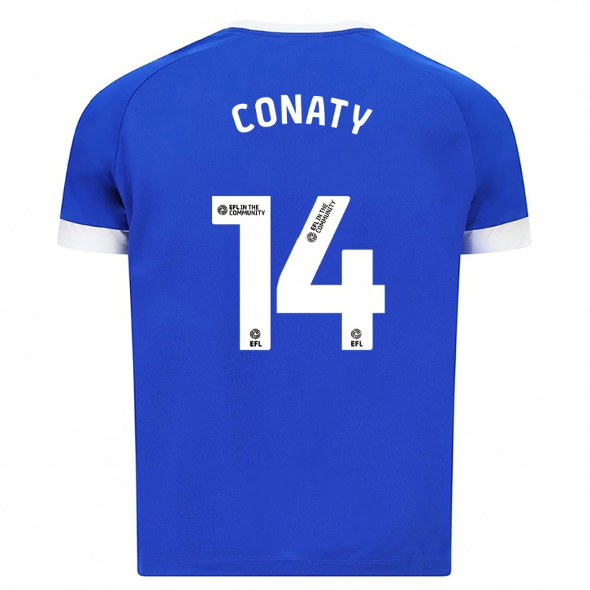 Danxen Dames Keano Conaty #14 Blauw Wit Thuisshirt Thuistenue 2025/26 T-Shirt