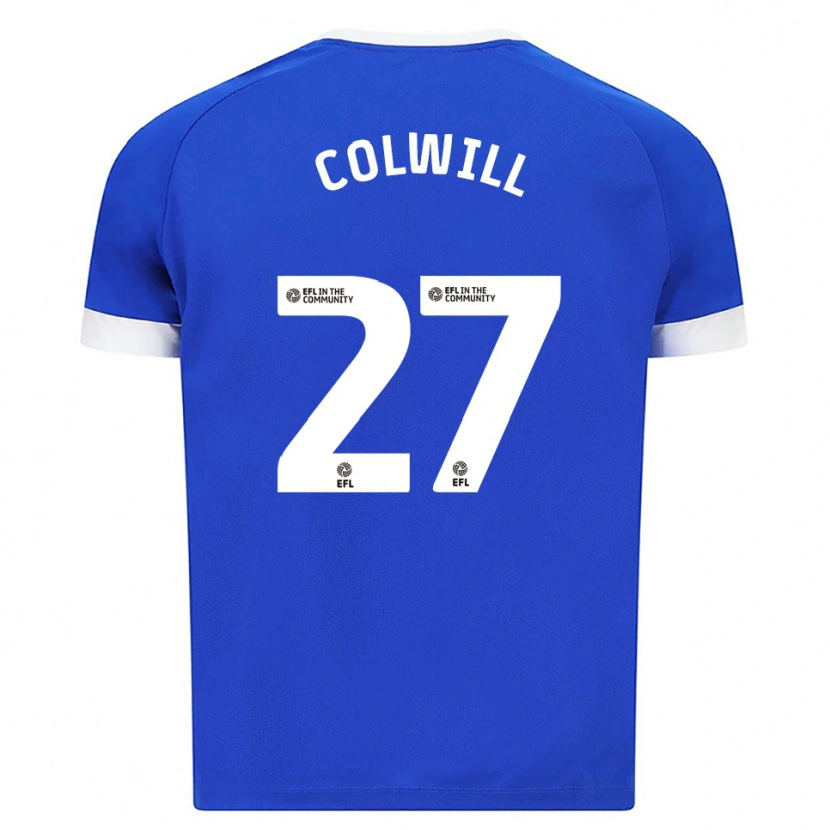 Danxen Dames Joel Colwill #27 Blauw Wit Thuisshirt Thuistenue 2025/26 T-Shirt
