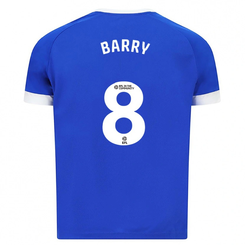 Danxen Dames Fiona Barry #8 Blauw Wit Thuisshirt Thuistenue 2025/26 T-Shirt