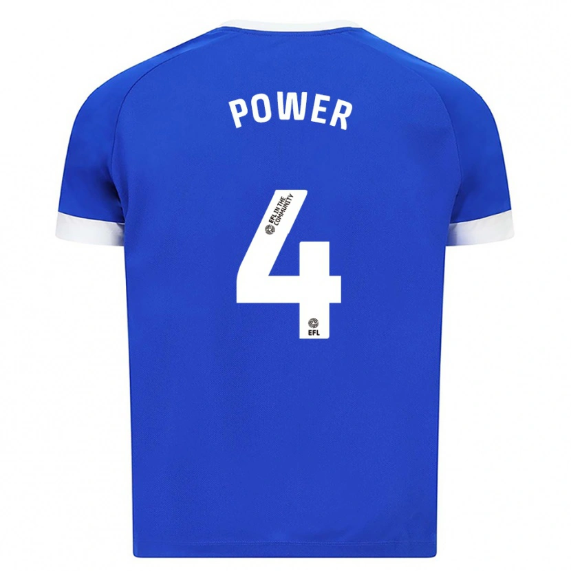 Danxen Dames Hannah Power #4 Blauw Wit Thuisshirt Thuistenue 2025/26 T-Shirt
