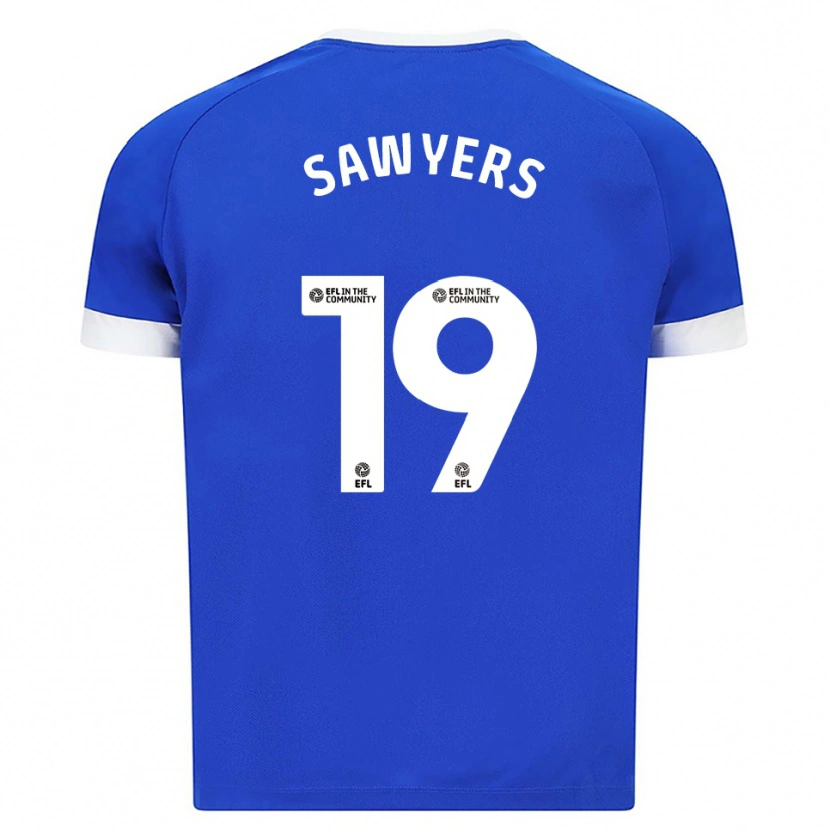 Danxen Dames Romaine Sawyers #19 Blauw Wit Thuisshirt Thuistenue 2025/26 T-Shirt
