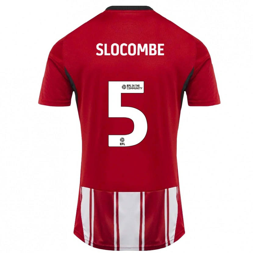 Danxen Dames Fearne Slocombe #5 Rood Wit Zwart Thuisshirt Thuistenue 2025/26 T-Shirt