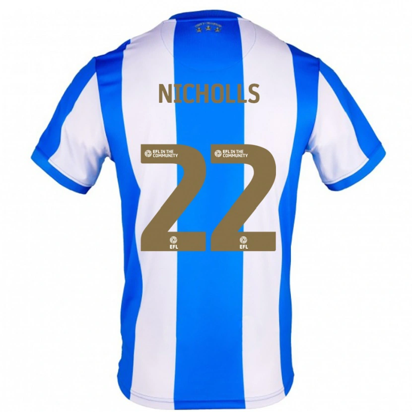 Danxen Dames Lee Nicholls #22 Blauw Wit Thuisshirt Thuistenue 2025/26 T-Shirt