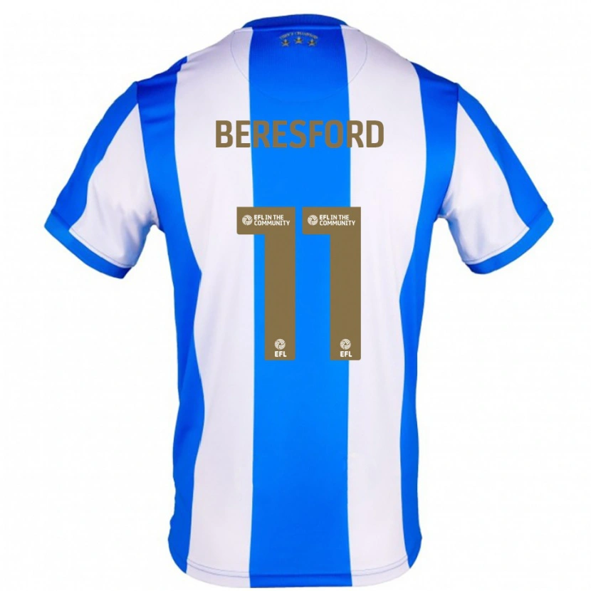Danxen Dames Rebecca Beresford #11 Blauw Wit Thuisshirt Thuistenue 2025/26 T-Shirt