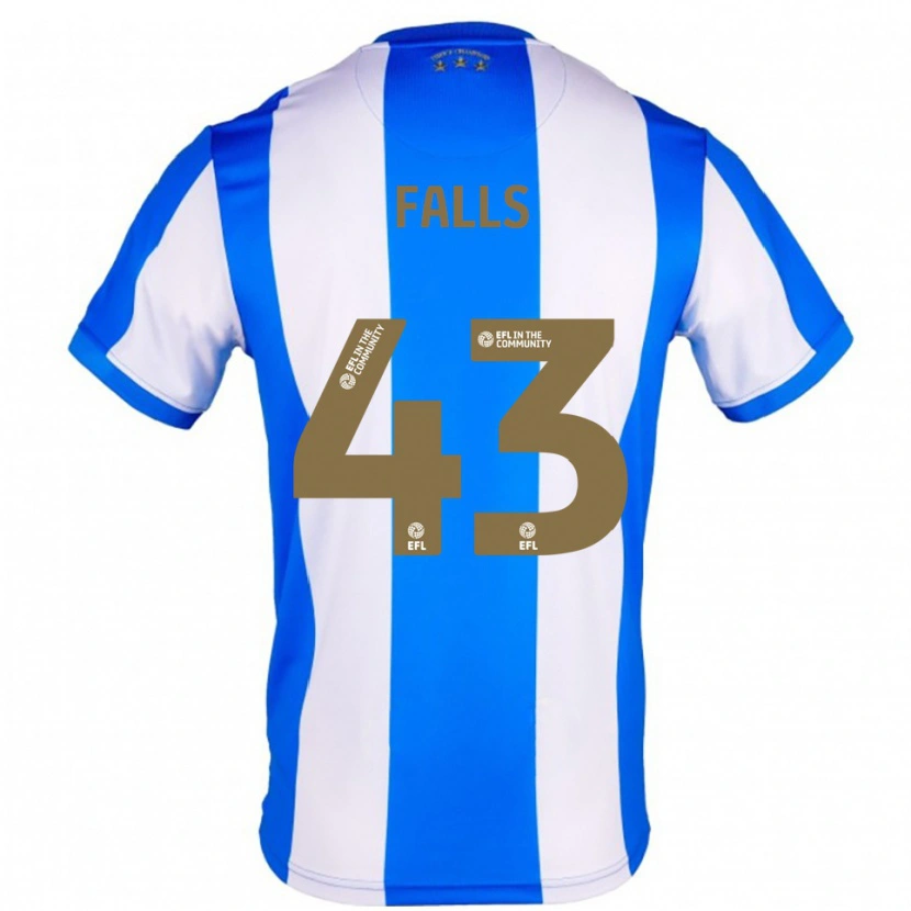 Danxen Dames Conor Falls #43 Blauw Wit Thuisshirt Thuistenue 2025/26 T-Shirt