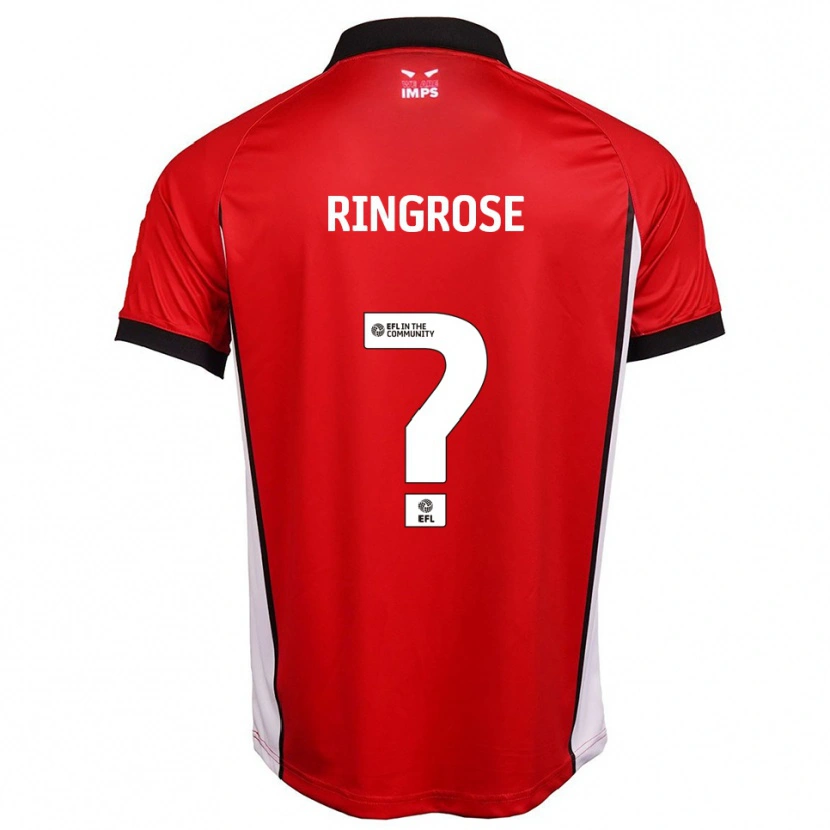 Danxen Dames Abi Ringrose #0 Rood Wit Thuisshirt Thuistenue 2025/26 T-Shirt