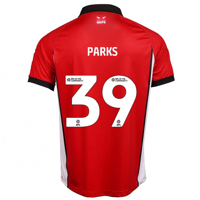 Danxen Dames Charlie Parks #39 Rood Wit Thuisshirt Thuistenue 2025/26 T-Shirt
