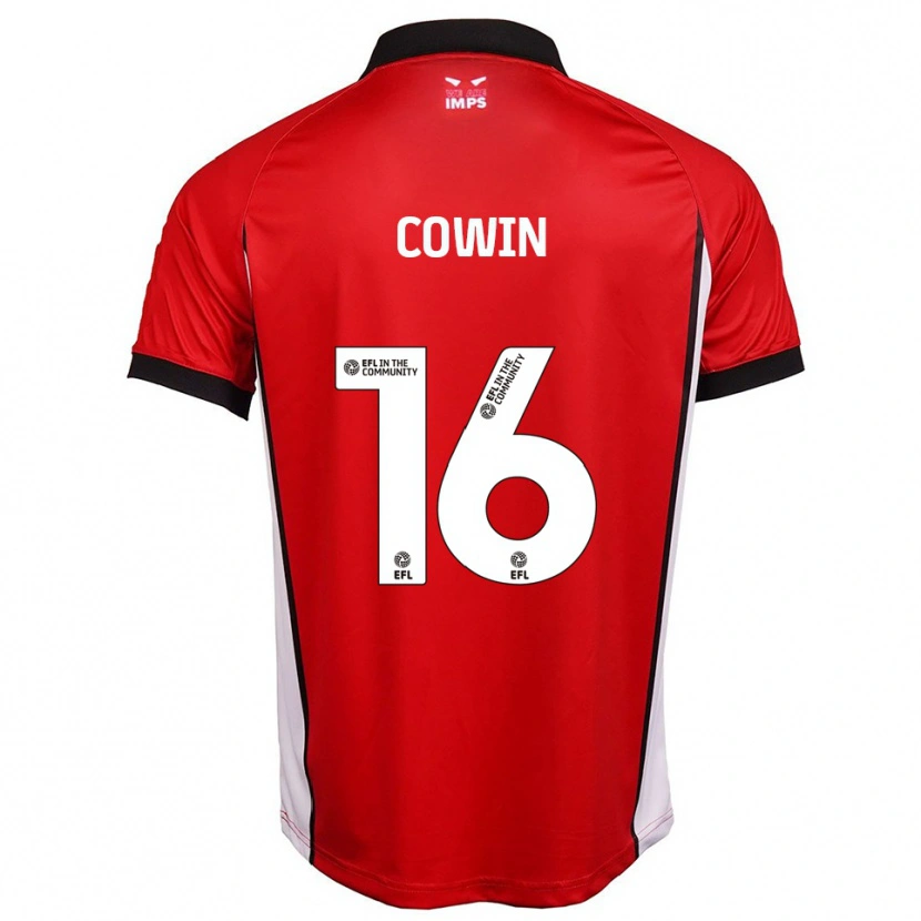 Danxen Dames William Cowin #16 Rood Wit Thuisshirt Thuistenue 2025/26 T-Shirt