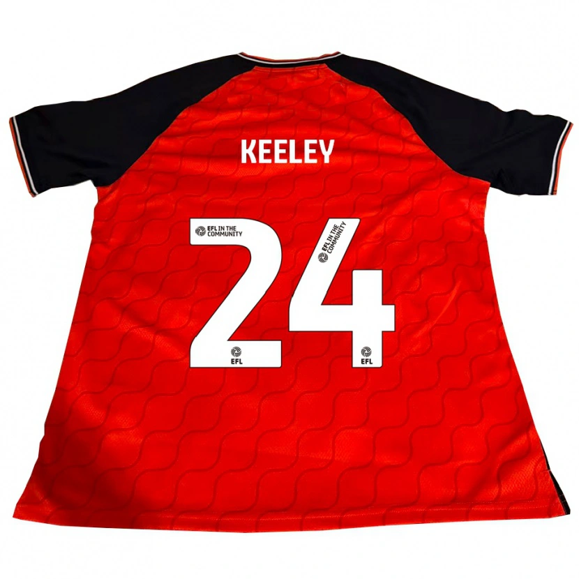 Danxen Dames Josh Keeley #24 Oranje Zwart Wit Thuisshirt Thuistenue 2025/26 T-Shirt