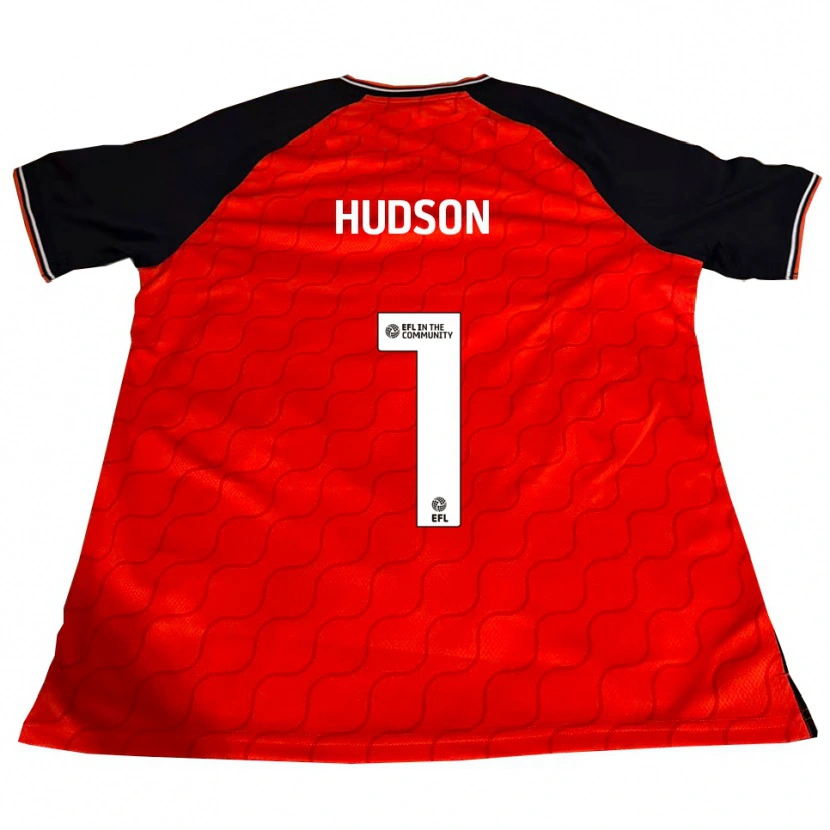 Danxen Dames Sarah Hudson #1 Oranje Zwart Wit Thuisshirt Thuistenue 2025/26 T-Shirt