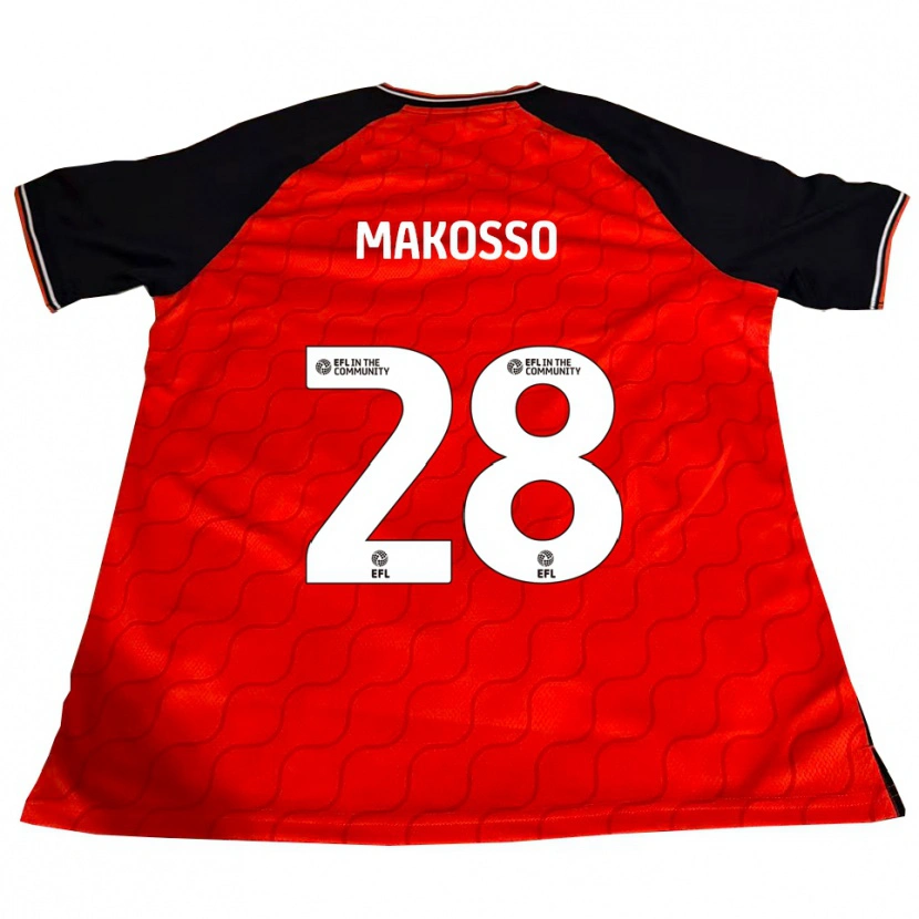 Danxen Dames Christ Makosso #28 Oranje Zwart Wit Thuisshirt Thuistenue 2025/26 T-Shirt
