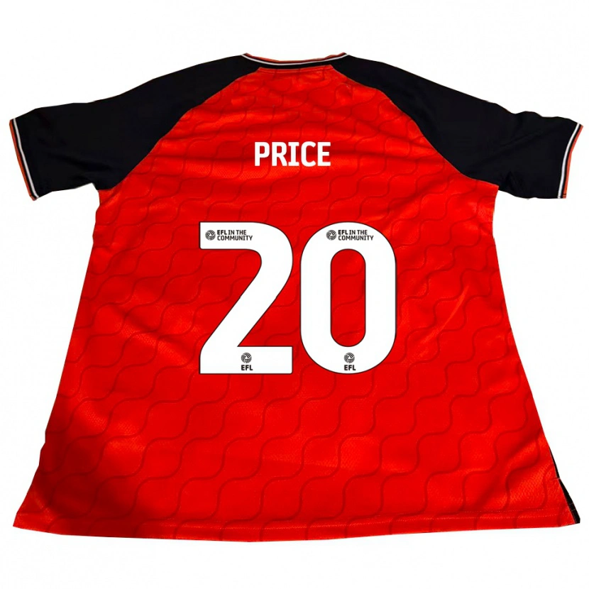 Danxen Dames Erin Price #20 Oranje Zwart Wit Thuisshirt Thuistenue 2025/26 T-Shirt