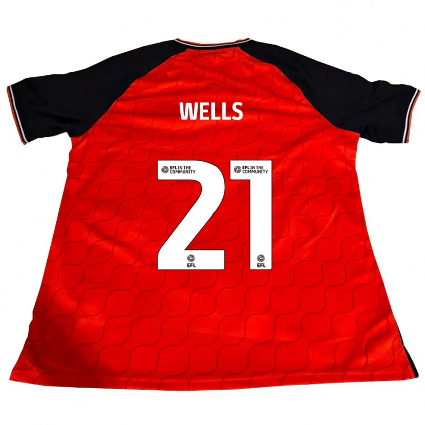 Danxen Dames Nahki Wells #21 Oranje Zwart Wit Thuisshirt Thuistenue 2025/26 T-Shirt