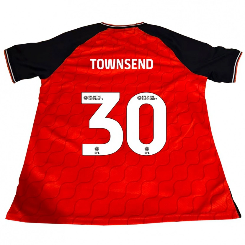 Danxen Dames Andros Townsend #30 Oranje Zwart Wit Thuisshirt Thuistenue 2025/26 T-Shirt