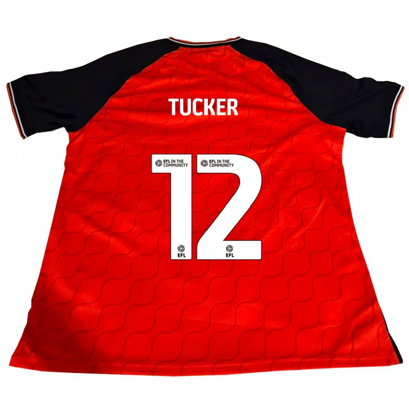 Danxen Dames Nancy Tucker #12 Oranje Zwart Wit Thuisshirt Thuistenue 2025/26 T-Shirt