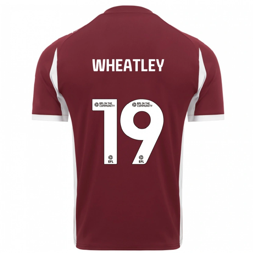 Danxen Dames Ethan Wheatley #19 Bordeauxrood Wit Thuisshirt Thuistenue 2025/26 T-Shirt