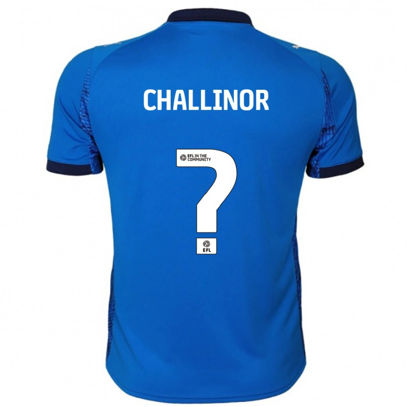 Danxen Dames Ben Challinor #0 Blauw Wit Thuisshirt Thuistenue 2025/26 T-Shirt