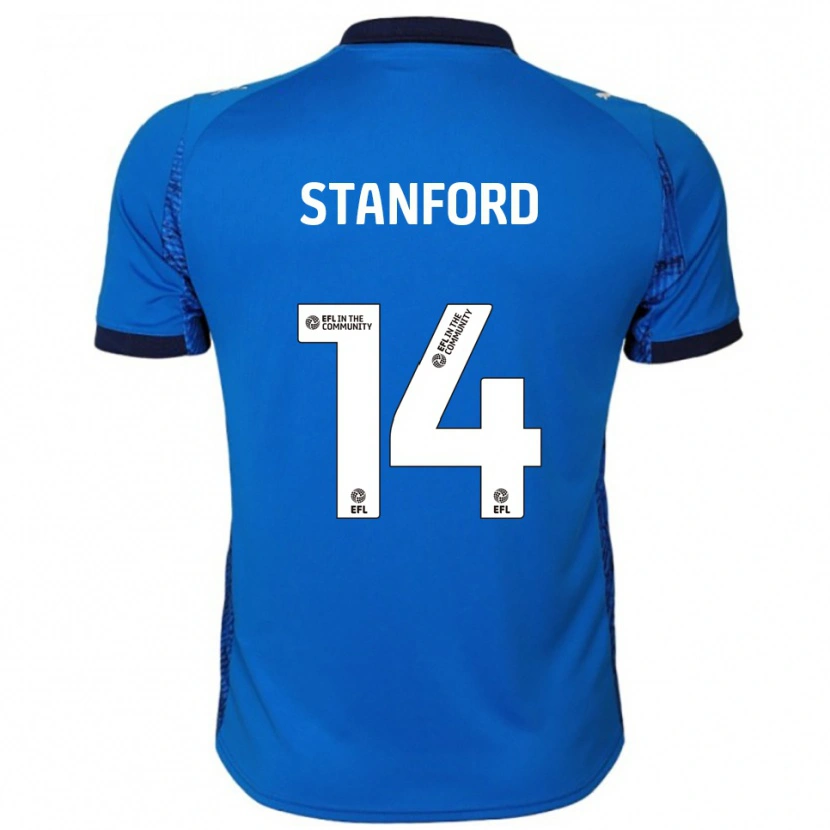 Danxen Dames Jessica Stanford #14 Blauw Wit Thuisshirt Thuistenue 2025/26 T-Shirt