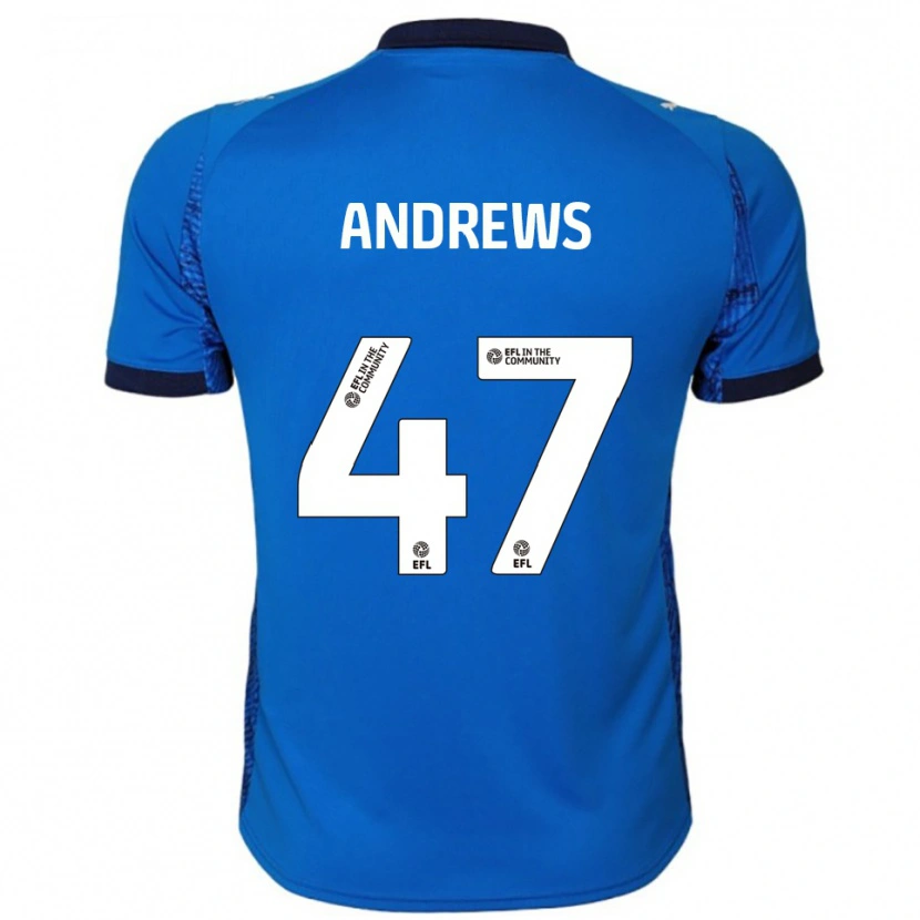 Danxen Dames Joe Andrews #47 Blauw Wit Thuisshirt Thuistenue 2025/26 T-Shirt