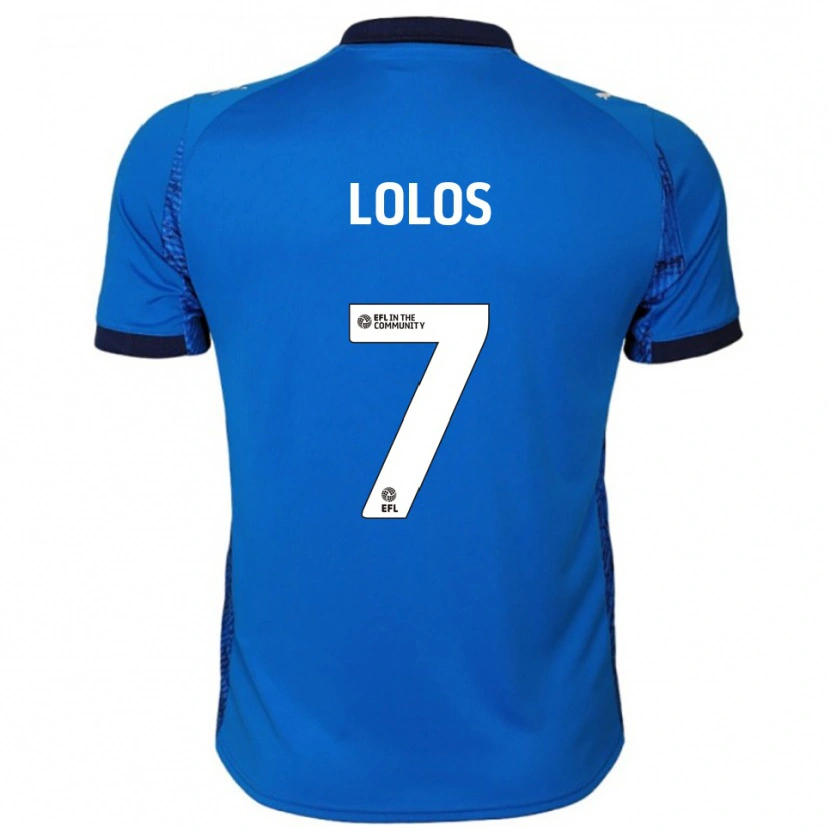 Danxen Dames Klaidi Lolos #7 Blauw Wit Thuisshirt Thuistenue 2025/26 T-Shirt