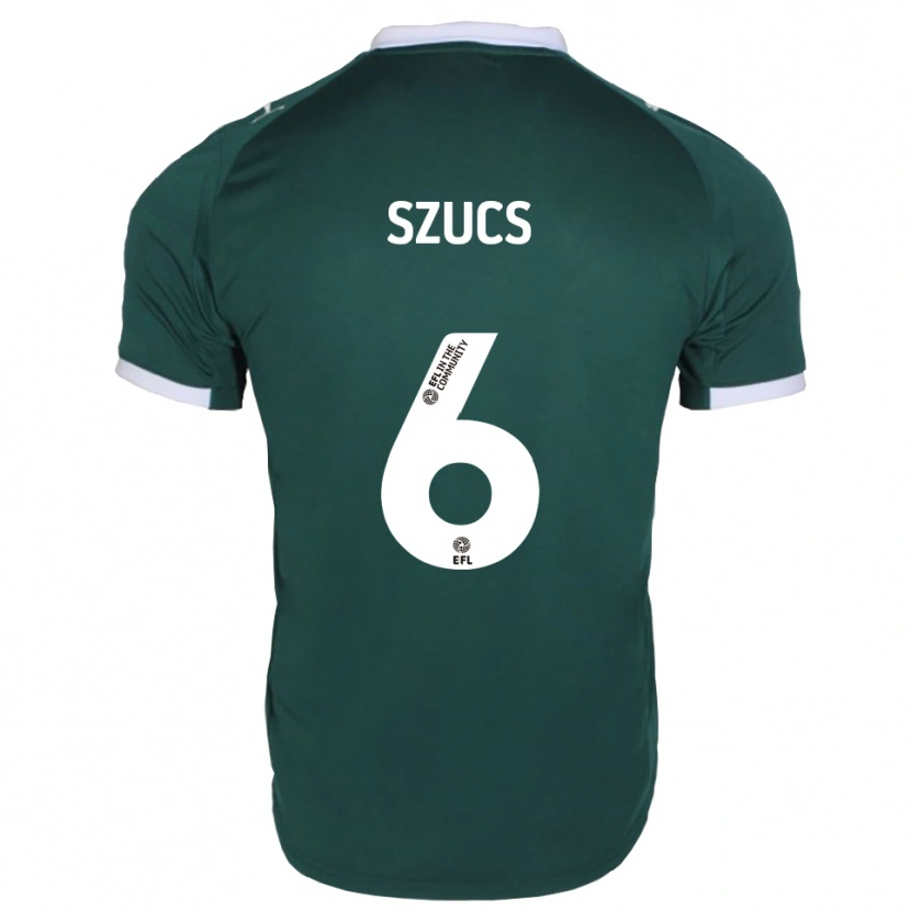 Danxen Dames Kornél Szűcs #6 Groen Wit Thuisshirt Thuistenue 2025/26 T-Shirt