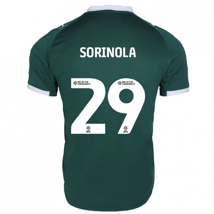 Danxen Dames Matthew Sorinola #29 Groen Wit Thuisshirt Thuistenue 2025/26 T-Shirt