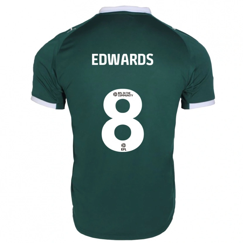 Danxen Dames Joe Edwards #8 Groen Wit Thuisshirt Thuistenue 2025/26 T-Shirt