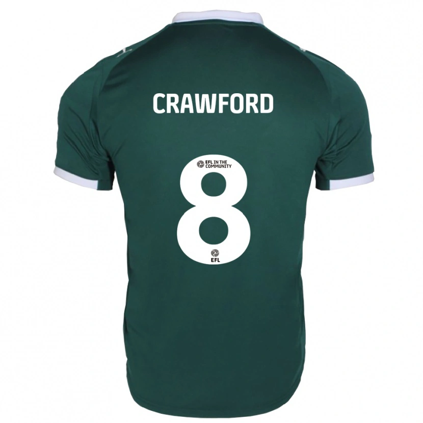 Danxen Dames Imy Crawford #8 Groen Wit Thuisshirt Thuistenue 2025/26 T-Shirt