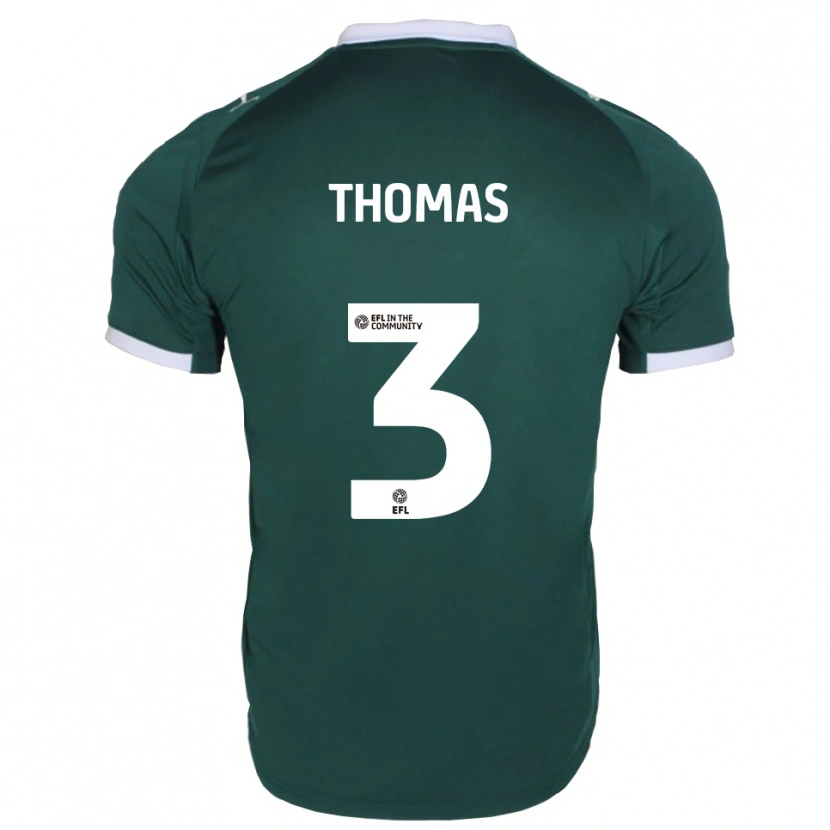 Danxen Dames Roxylea Thomas #3 Groen Wit Thuisshirt Thuistenue 2025/26 T-Shirt