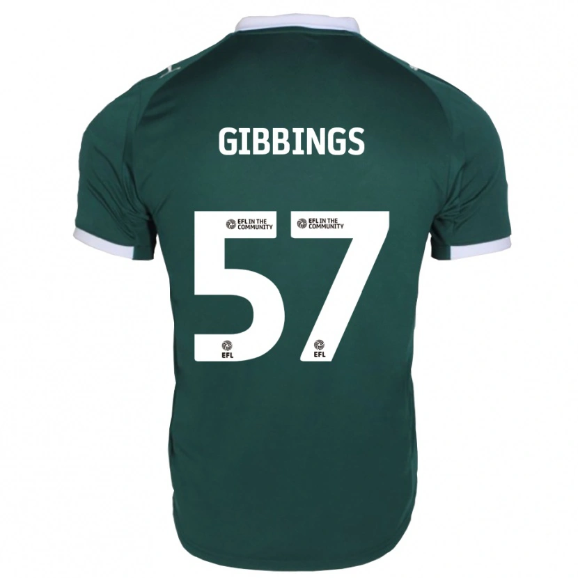 Danxen Dames Cole Gibbings #57 Groen Wit Thuisshirt Thuistenue 2025/26 T-Shirt
