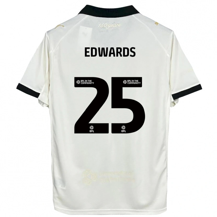 Danxen Dames Diamond Edwards #25 Gebroken Wit Zwart Thuisshirt Thuistenue 2025/26 T-Shirt