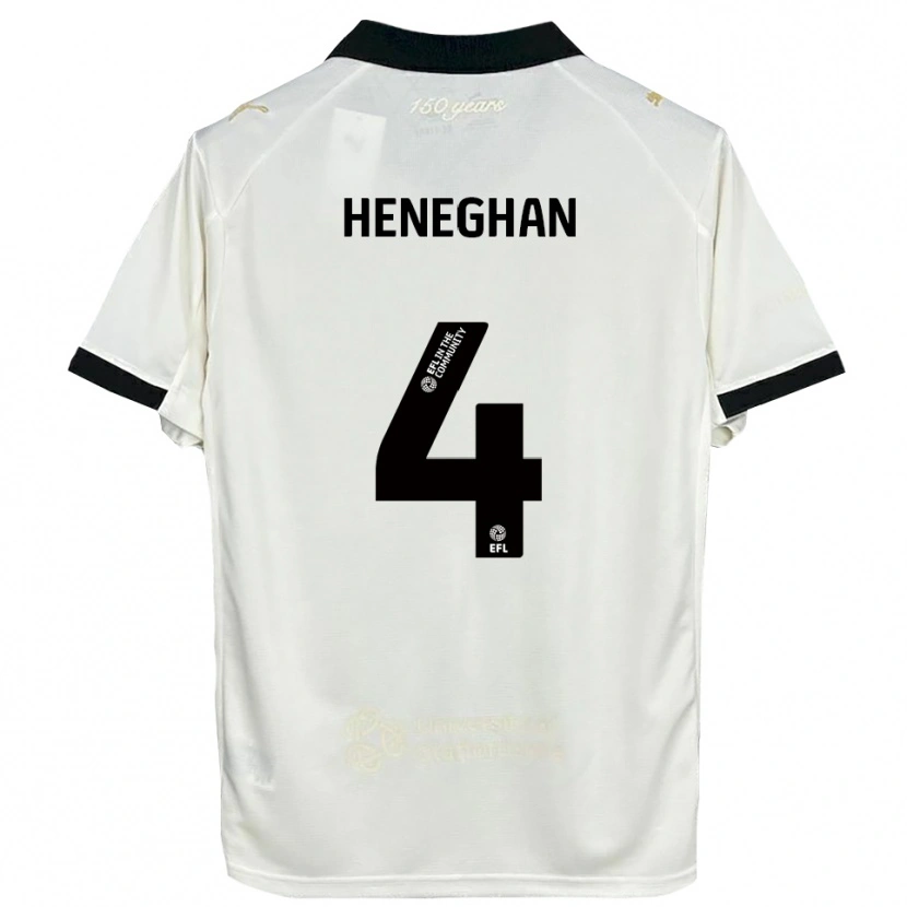 Danxen Dames Ben Heneghan #4 Gebroken Wit Zwart Thuisshirt Thuistenue 2025/26 T-Shirt