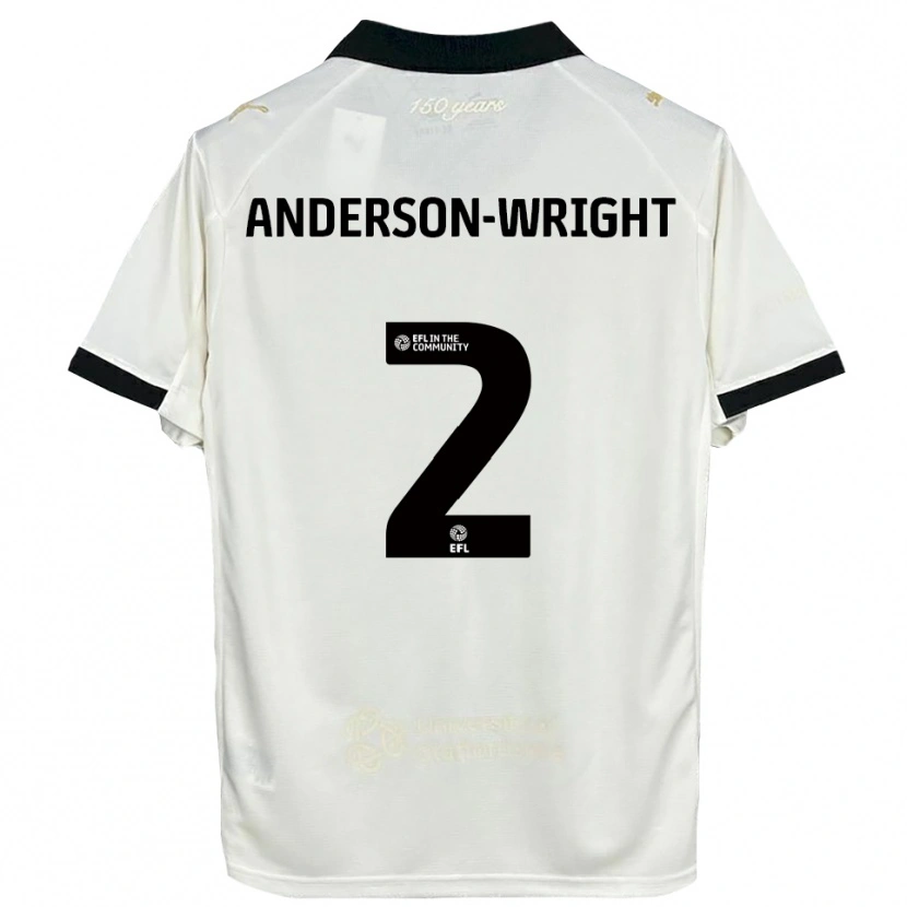 Danxen Dames Daisy Anderson-Wright #2 Gebroken Wit Zwart Thuisshirt Thuistenue 2025/26 T-Shirt
